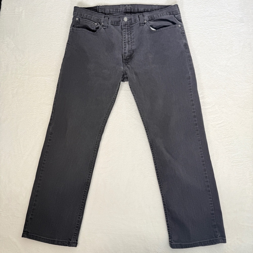 Levis 559 Relaxed Straight Jeans Mens 38x30 Faded Black Denim Pants Gorpcore